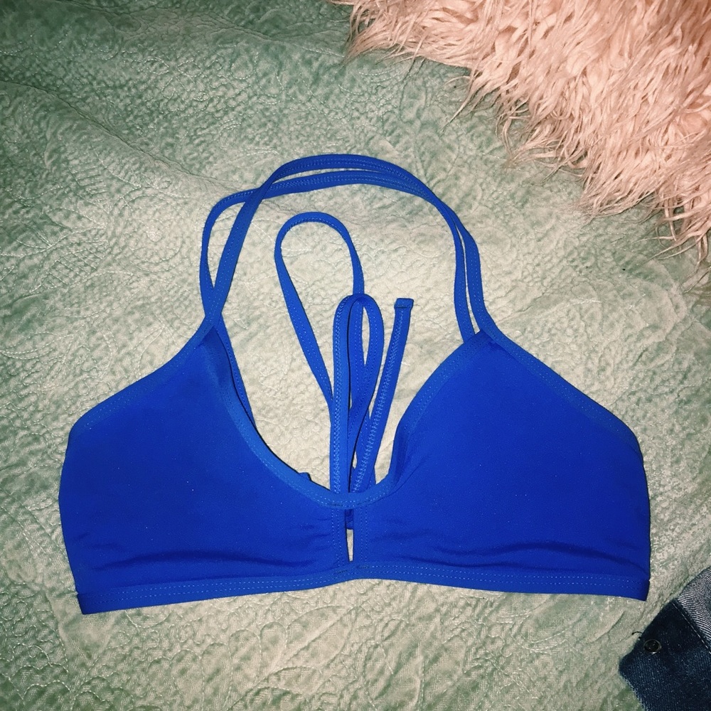 Blue Jolyn bathing suit top